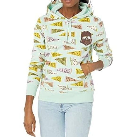 Amazon Essentials Hoodie Sweatshirt, Star Wars Pennant, NWOT - Picture 1 of 1